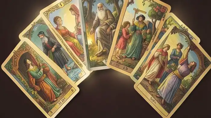 расклад Таро "веер" на холодность партнера — схема позиций и карты