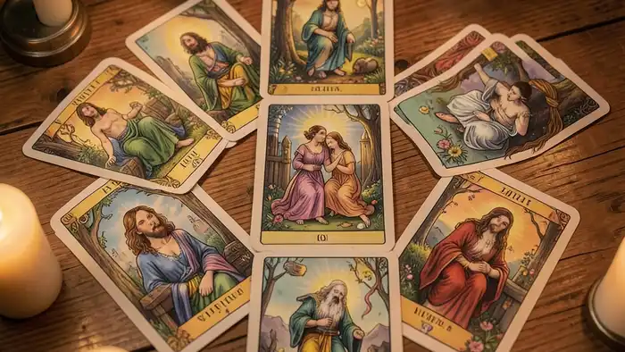 Расклад Таро «веер» на судьбу — изображение расклада