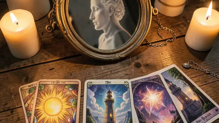 Расклад Таро «зеркало души» на пенсию досрочно – визуальная иллюстрация