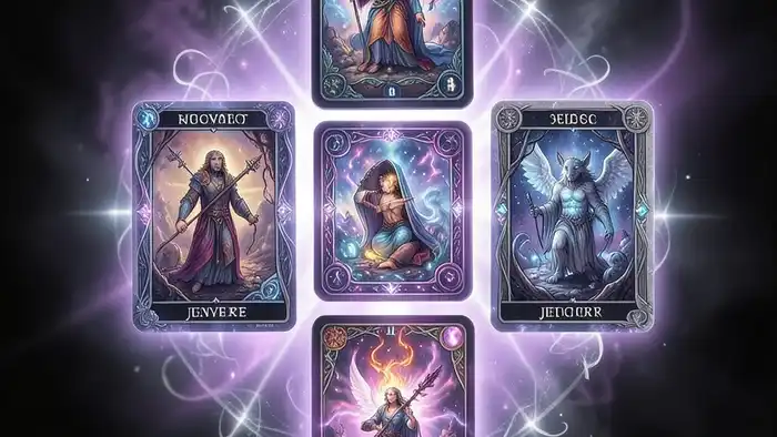 Расклад Таро «зеркало души» – изображение карт в виде креста, символизирующее зависть