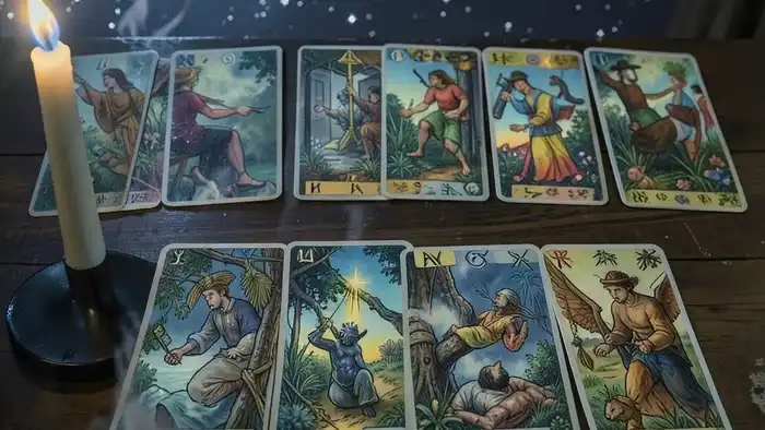 Расклад Таро "зодиакальный" на безответную любовь с картами и знаками зодиака