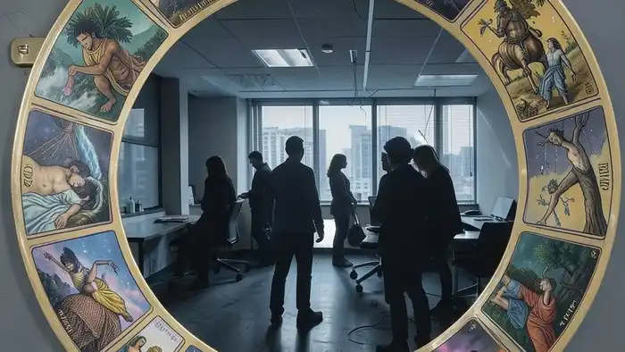 Расклад Таро "зодиакальный" на коллег: 12 карт под знаками зодиака в офисной среде