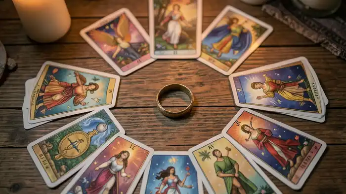 Зодиакальный расклад Таро на свадьбу сына, карты с символами зодиака