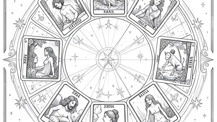Расклад Таро «зодиакальный» на здоровье – визуальная схема с картами и знаками зодиака