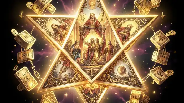 Расклад Таро «звезда Давиды» когда придут деньги – визуальная символика