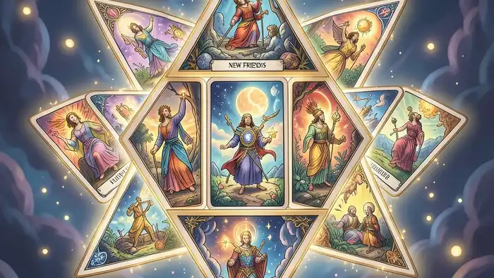 расклад Таро звезда Давида на новых друзей