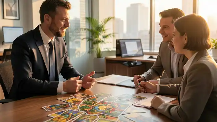 Расклад Таро «звезда Давида» на отношения с руководством – визуальное изображение