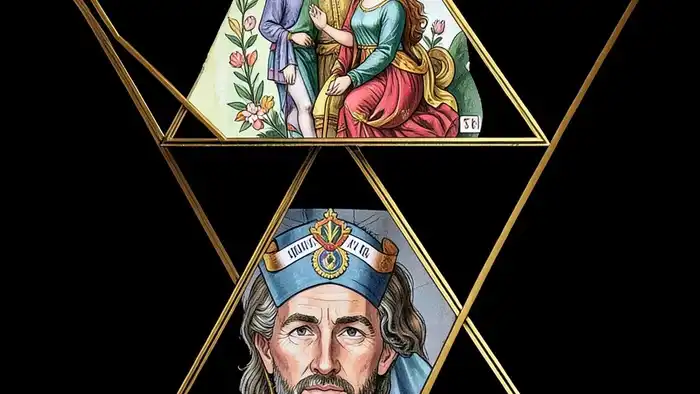Расклад Таро "Звезда Давида" — схема позиций для анализа брака и решения уходить ли от мужа