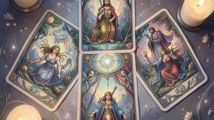 расклад зеркало души — изображение зеркального расклада Таро