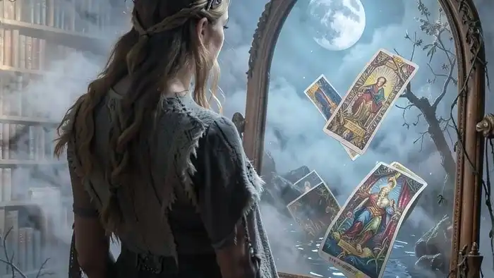 Расклад Зеркало Таро — зеркало с отражением карт Таро вместо лица