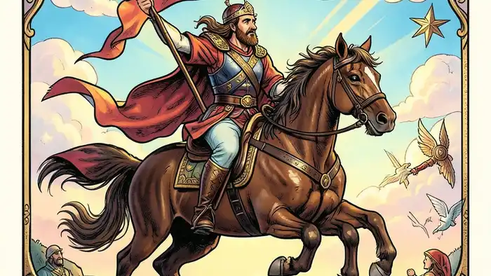 Шестерка Жезлов — карта победы и признания в Таро