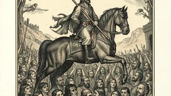 Шестерка Жезлов предостережение таро изображение карты