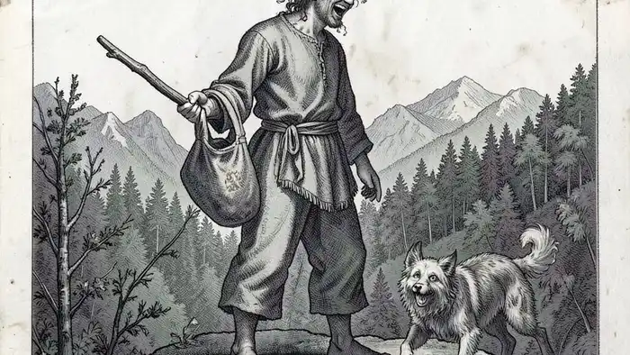 Шут — личность таро: архетип, стоящий на краю обрыва, смеющийся, с мешком на палке и пёсом за спиной