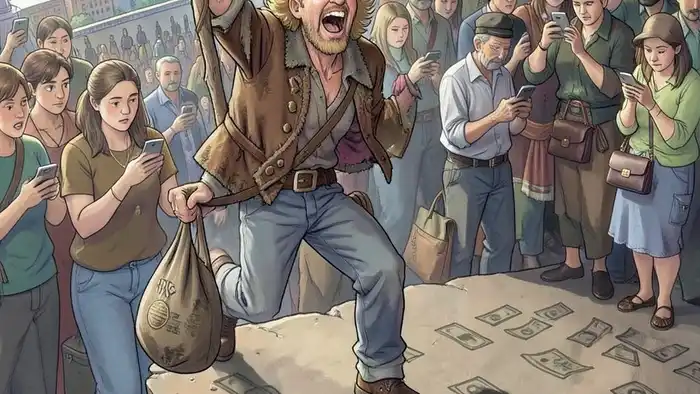 Шут на деньги таро — архетип безумца, идущий по краю финансовых норм