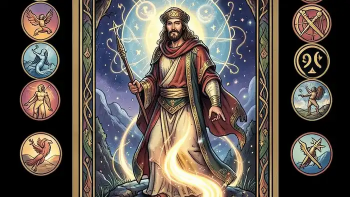 Шут сочетание таро — изображение карты Шут с символикой старших арканов