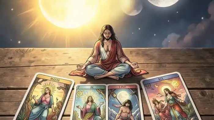 Сила карта дня таро — иллюстрация расклада таро с символикой старших арканов