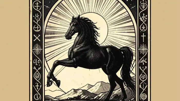 Смерть чувства таро — символический образ карты Смерть с конём и восходящим солнцем
