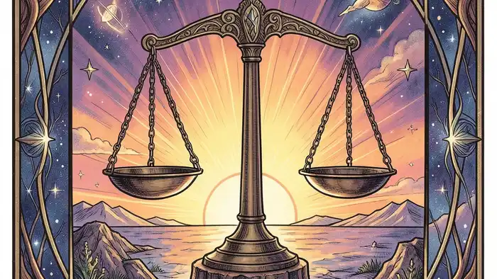 Справедливость карта Таро – символ баланса и правосудия