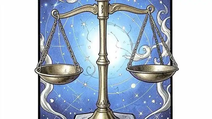 Справедливость таро изображение карты с весами и мечом