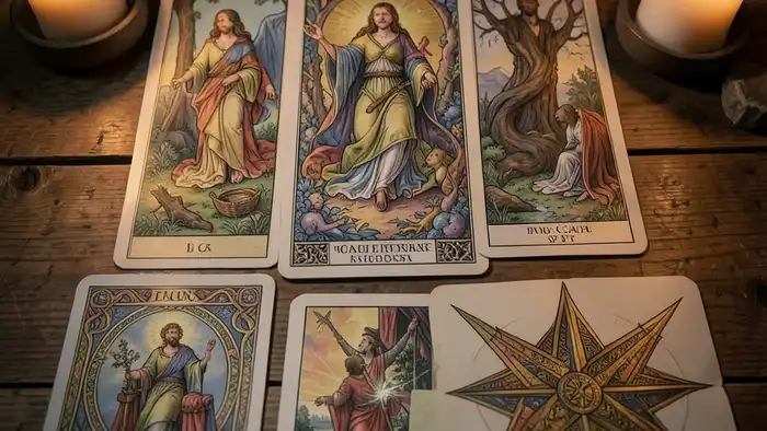 типичные ошибки в раскладах — иллюстрация раскладов Таро