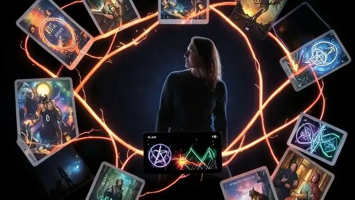 Точный онлайн расклад Таро — Кельтский крест с цифровыми картами и символами подсознания