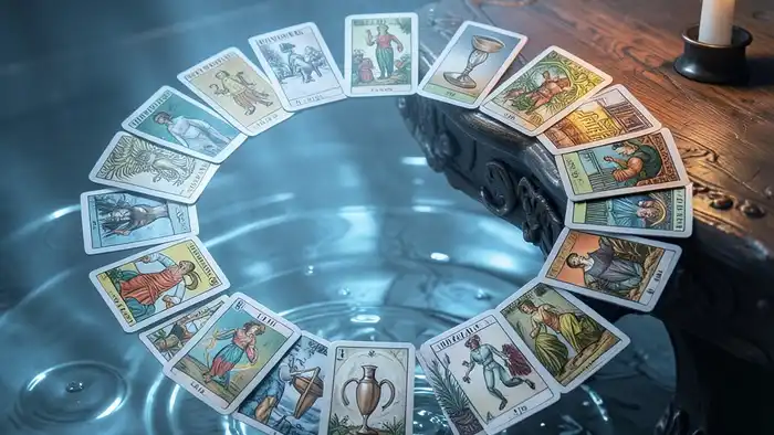 только кубки в раскладе Таро — эмоциональная карта, все карты из масти кубков, без других мастей