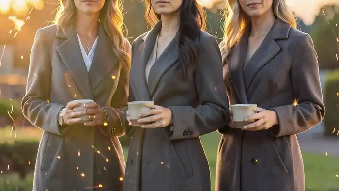 Тройка Кубков карта дня таро — три женщины с кубками, символизирующие эмоциональное единство и поддержку