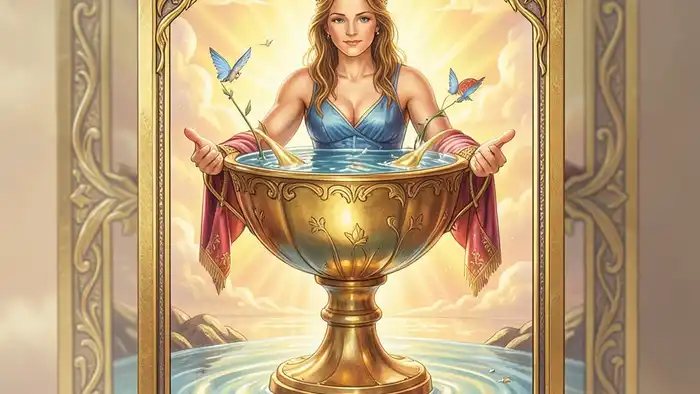 Туз Кубков Таро — изображение чаши, символизирующее эмоции