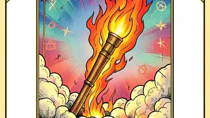 Туз Жезлов карта таро изображение