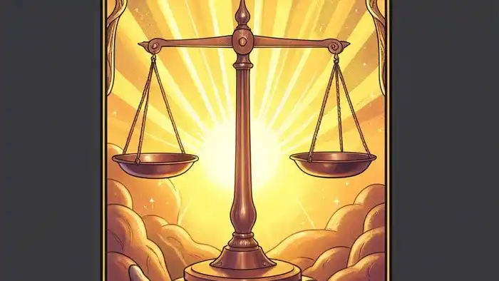 Умеренность карта года таро – иллюстрация баланса