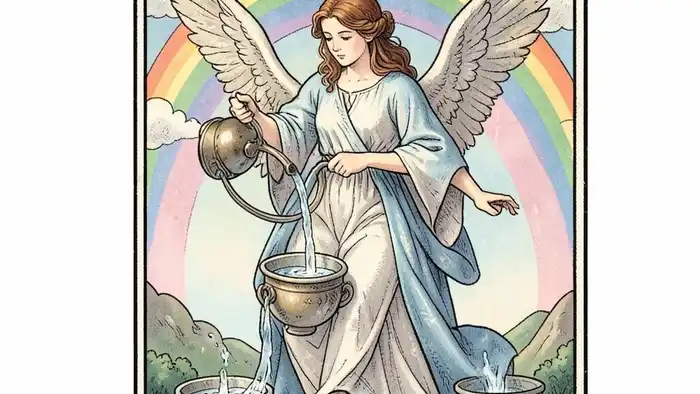 Умеренность карта Таро — символ баланса и гармонии