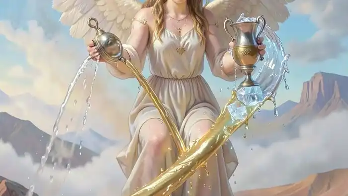 Умеренность значение таро — карта баланса, ангел с кувшинами, интеграция противоположностей