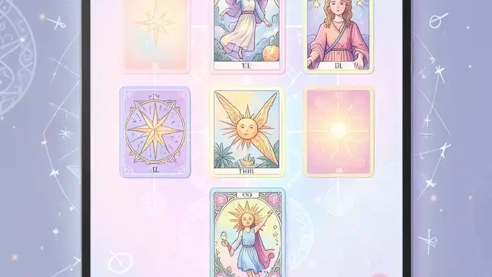виртуальный расклад таро — цифровой интерфейс с картами Таро