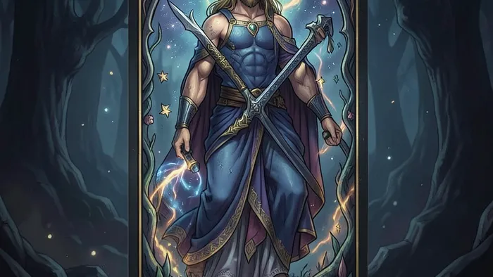 Восьмерка Жезлов Таро — летящие посохи, символизирующие быстрые перемены и новости в пути