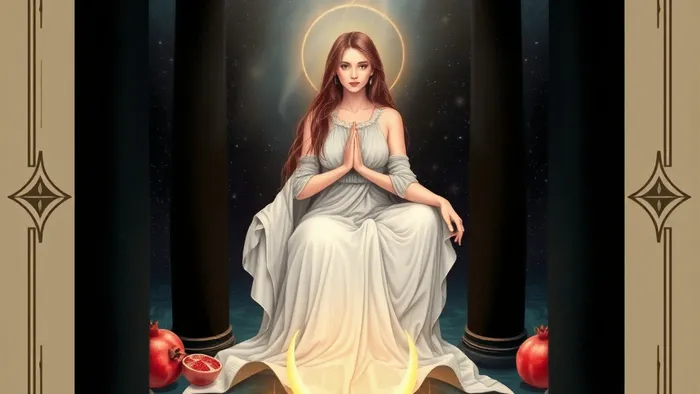 Жрица карта года таро — архетип интуиции и подсознания в мистической иллюстрации