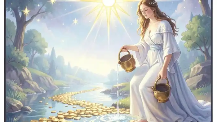 Звезда на деньги таро — карта Таро с символикой финансового изобилия