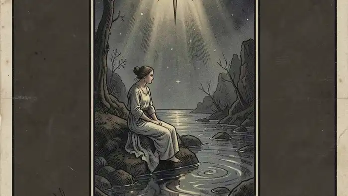 Звезда перевернутый таро — иллюстрация карты в обратном положении