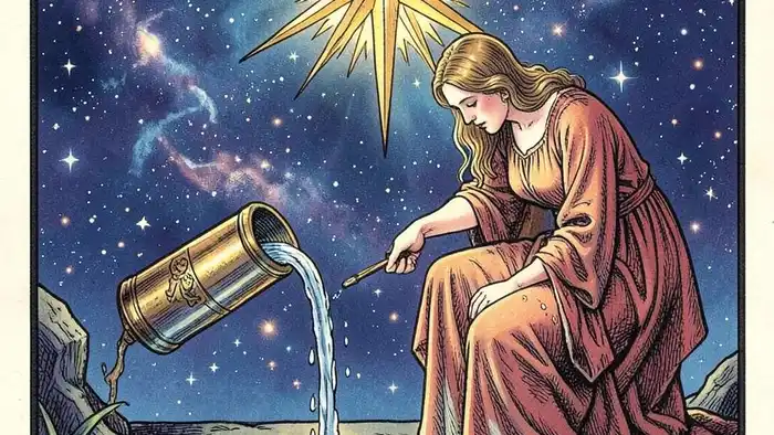 Звезда таро толкование – изображение карты Звезды в традиционном стиле